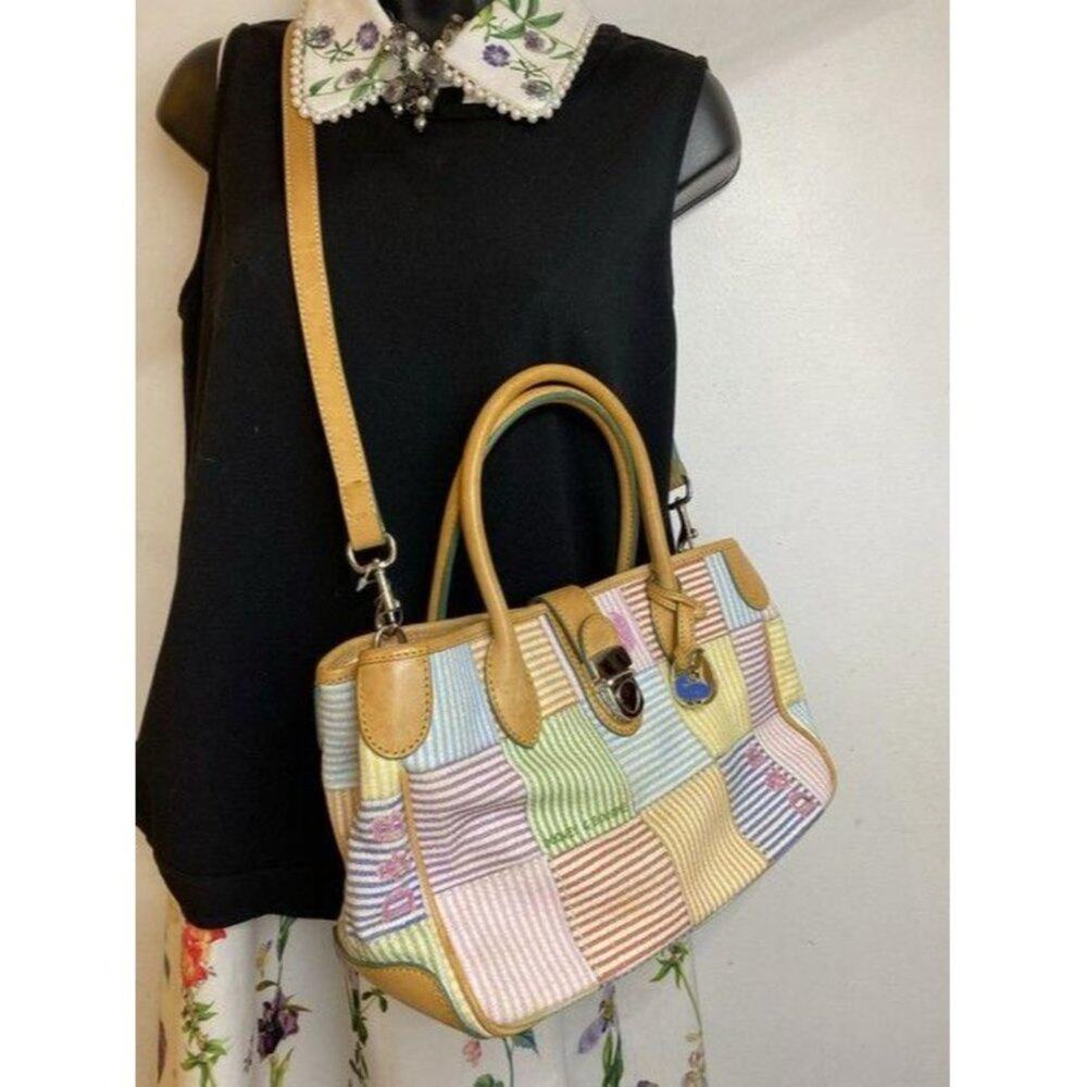 dooney and bourke handbag w strap multicolor canva - Picture 7 of 12